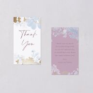 Hydrangea Garden Favor Gift Tags Gold Slate Signature