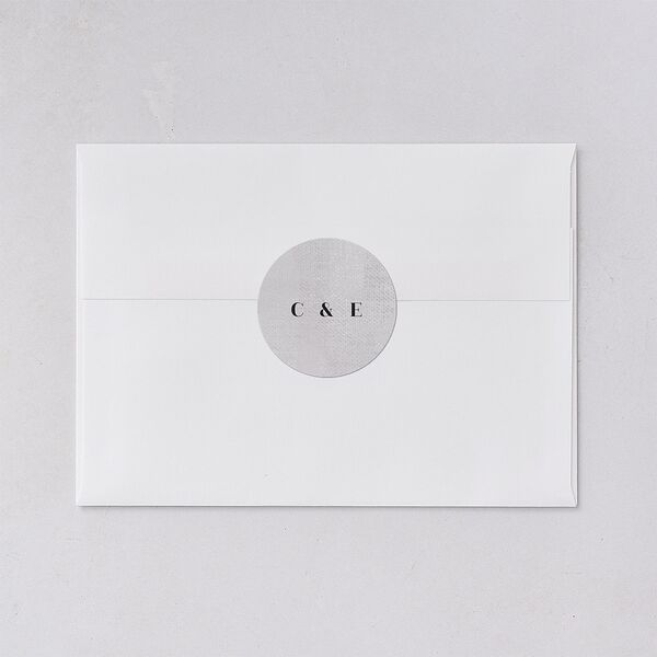 Minimal Accent Wedding Stickers Fog