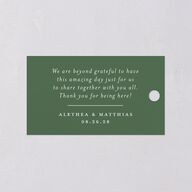 Woodsy Ferns Favor Gift Tags Scottish Green Signature