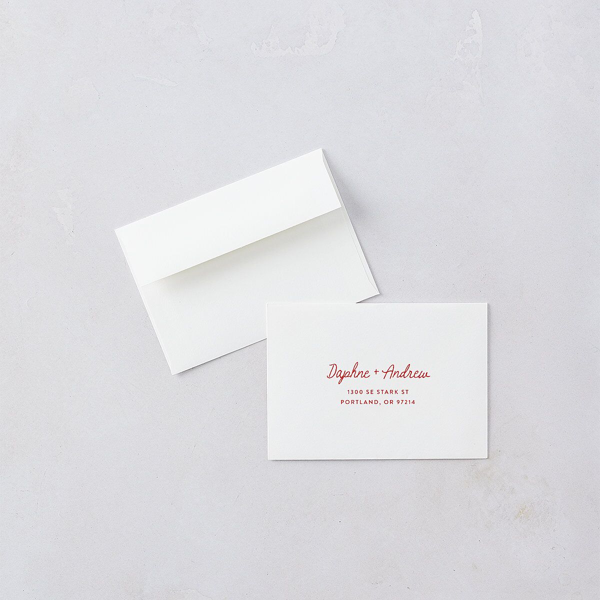 Eclectic Painted Stripes Wedding Response Cards Red Clay Signature Standard