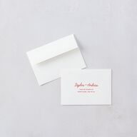 Eclectic Painted Stripes Wedding Response Cards Red Clay Signature Standard