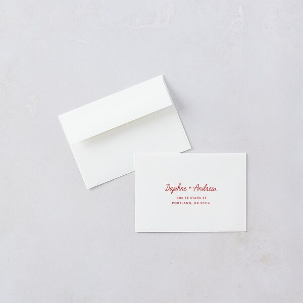 Eclectic Painted Stripes Wedding Response Cards Red Clay Signature Standard
