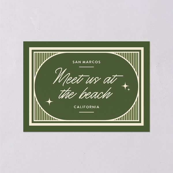 Retro Tropical Destination Wedding Response Cards Pear Signature Standard