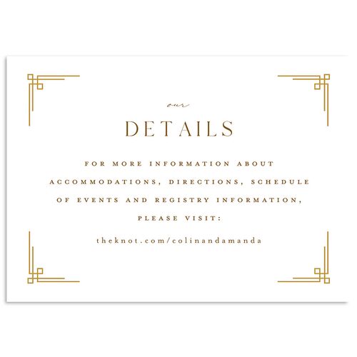Church Cross Wedding Enclosure Cards Marigold Signature Standard