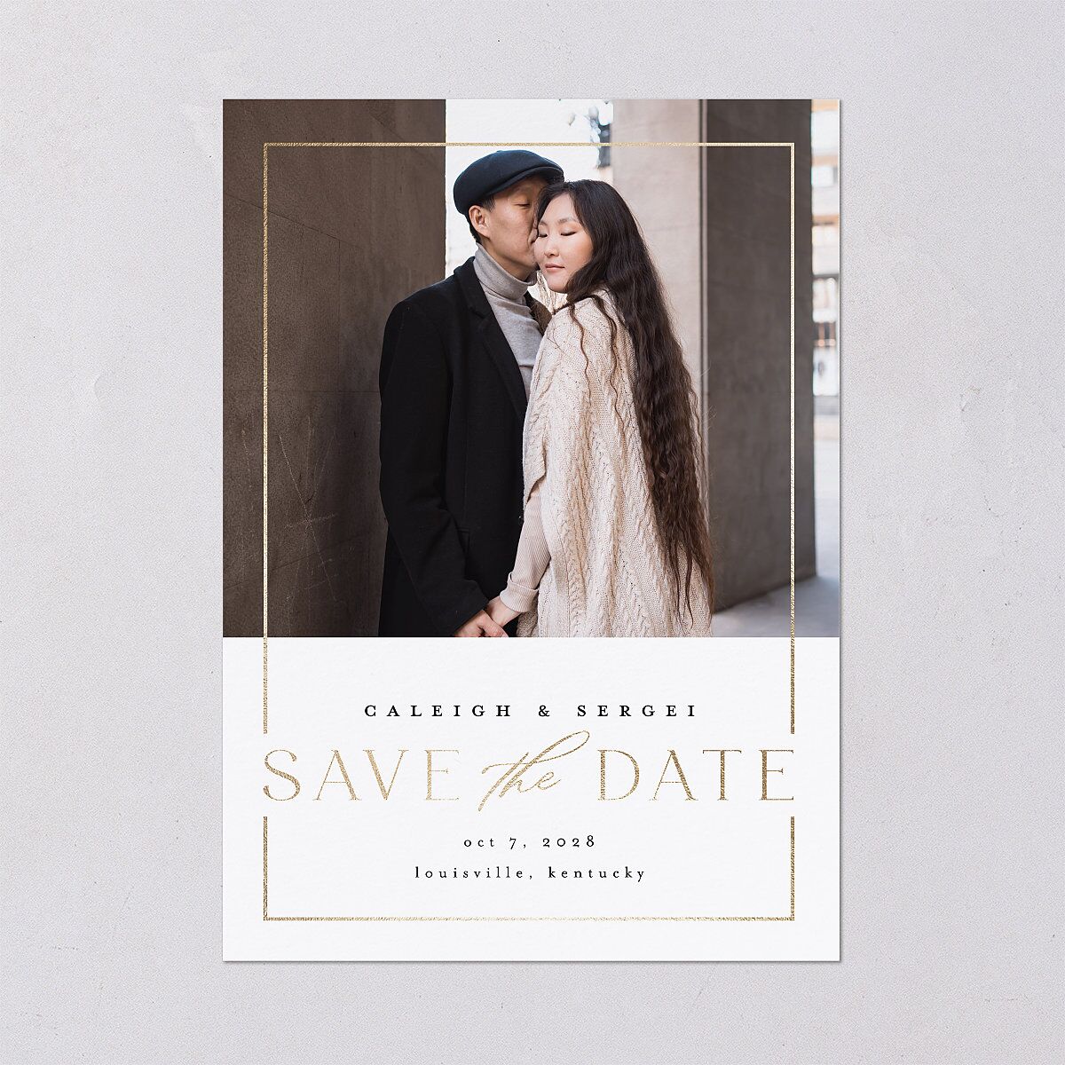 Elegant Frame Save the Date Cards — view 2