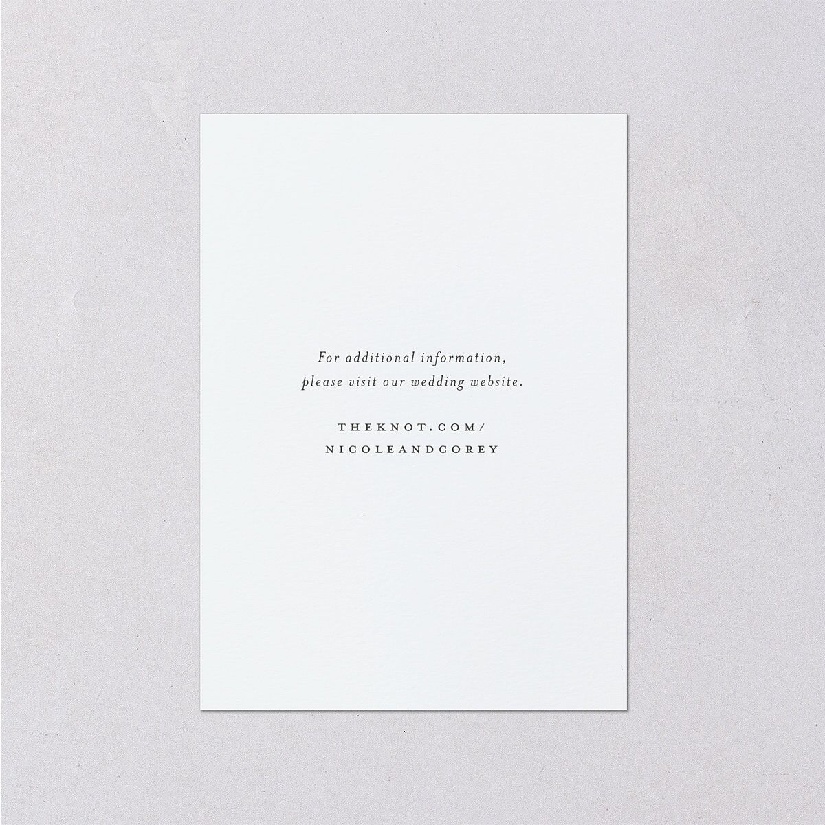 Timeless Bouquet Wedding Enclosure Cards — view 2