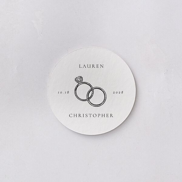 Lasting Frame Coasters Pure White Cardboard Circle