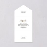 Southwestern Nouveau All-in-One Wedding Invitations Red Clay Signature Light Both Recipient and Return Addresses No