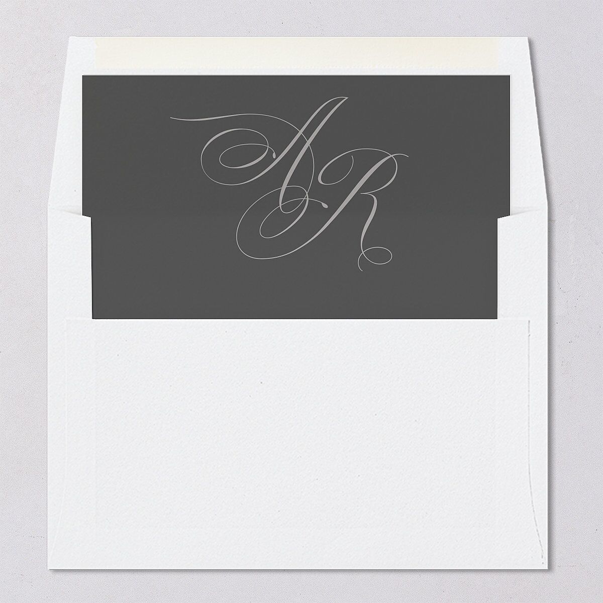 Grand Calligraphy Envelope Liners Standard Medieval Grey Liner