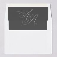 Grand Calligraphy Envelope Liners Standard Medieval Grey Liner