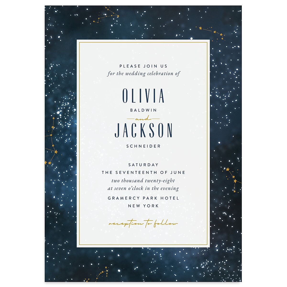 Starry Night Wedding Invitations