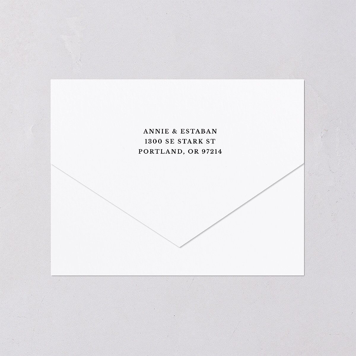 Vintage Candelabra with Bow All-in-One Wedding Invitations Charcoal Signature Light Both Recipient and Return Addresses No