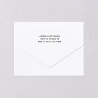 Vintage Candelabra with Bow All-in-One Wedding Invitations Charcoal Signature Light Both Recipient and Return Addresses No