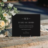Monogram Portrait Standard Favor Tabletop Sign Small Midnight Standard Indoor Foam Core S Tabletop Favor