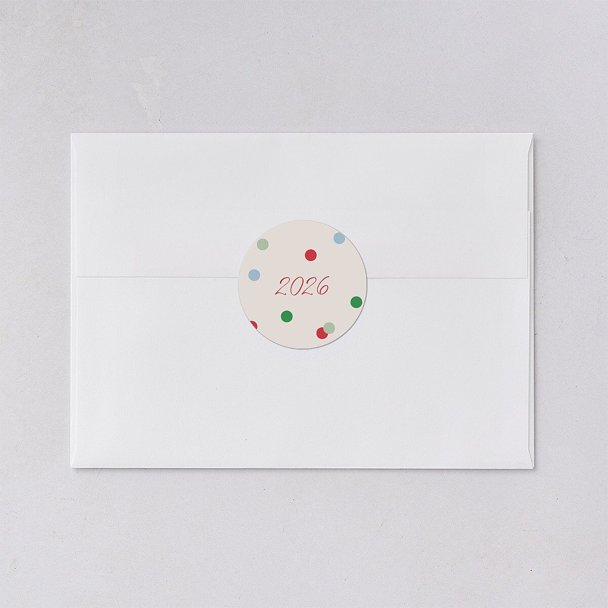 Instant Film Christmas Confetti Holiday Stickers Ivory Circle