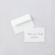 Formal Peony Garden Wedding Response Cards Dusty Rose Signature Standard