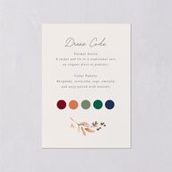 Leafy Garland Foil Wedding Enclosure Cards Gold Champagne Signature Standard
