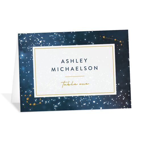 Starry Night Place Cards Moody Blue Signature