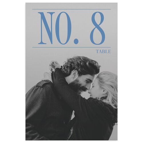 Magazine Cover Table Numbers Aquamarine Signature