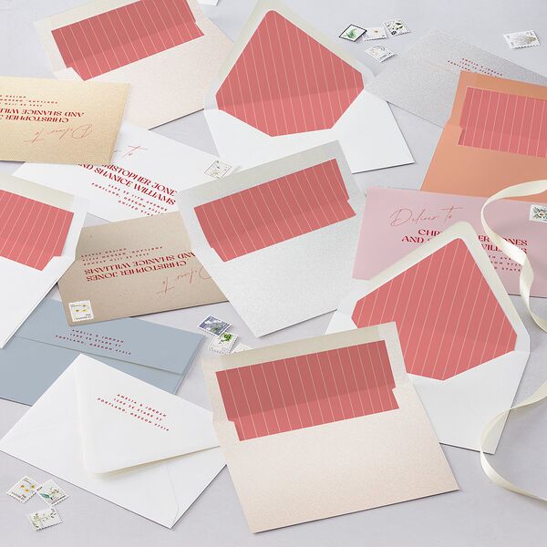 Wedding of the Century Wedding Invitations Rose Pink Signature Blank No Standard