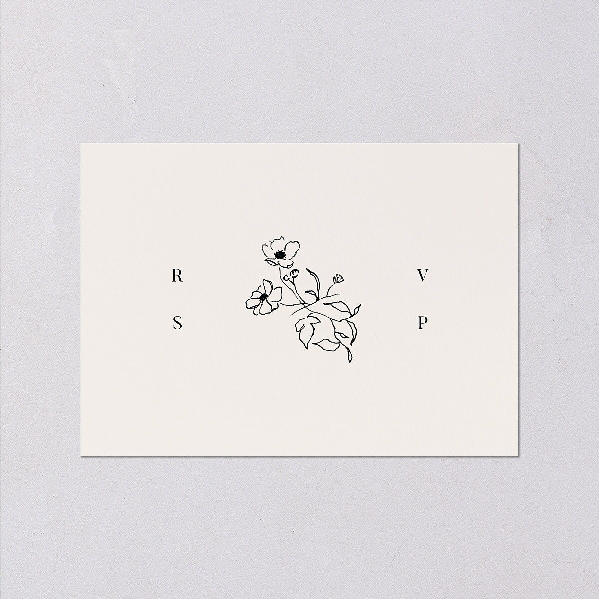 Elegant Minimal Wedding Response Cards Champagne Signature