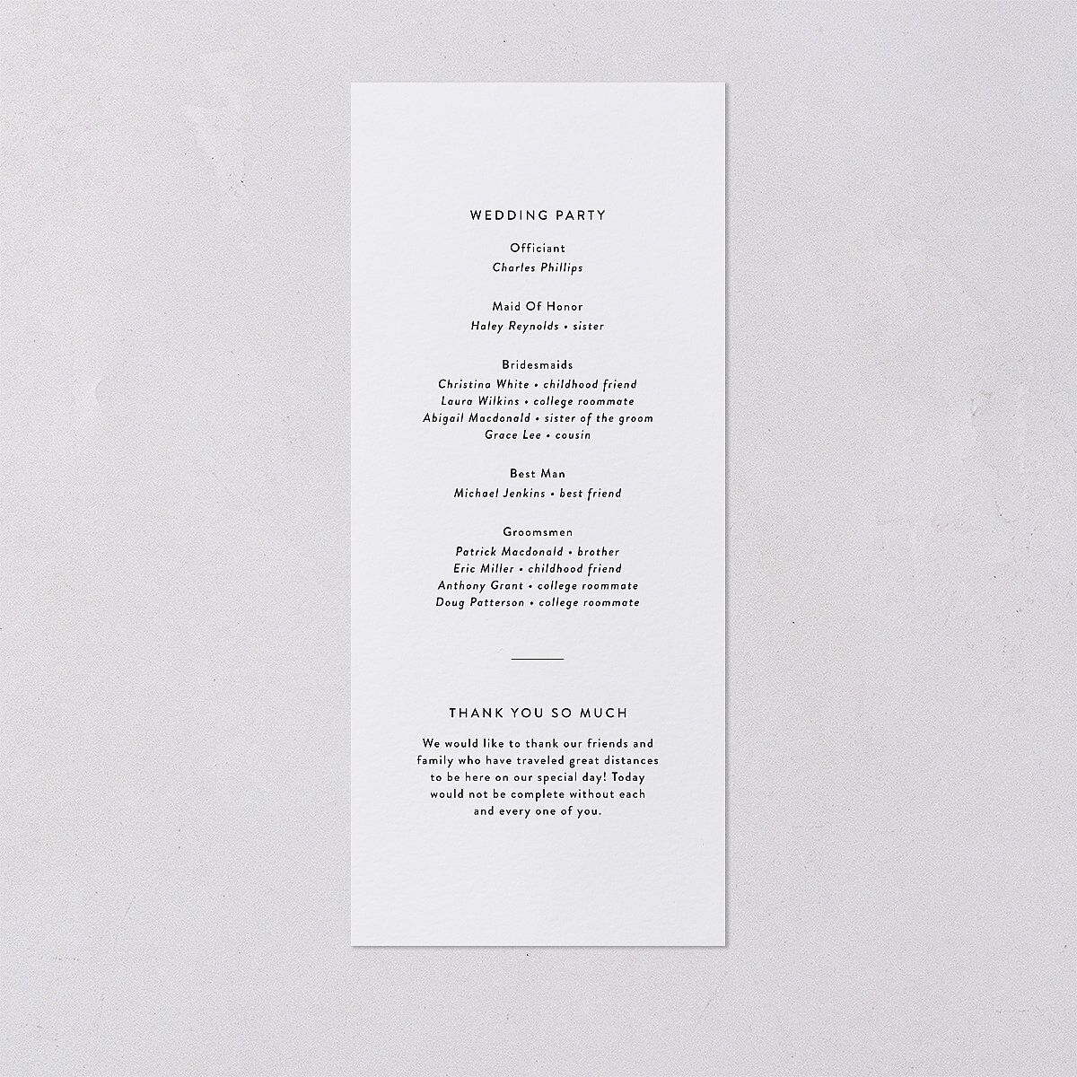 Modern Gallery Wedding Programs Pure White Signature