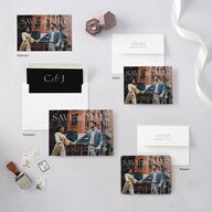 Classically Captured Photo Landscape Save The Date Magnets Midnight Magnet Paper