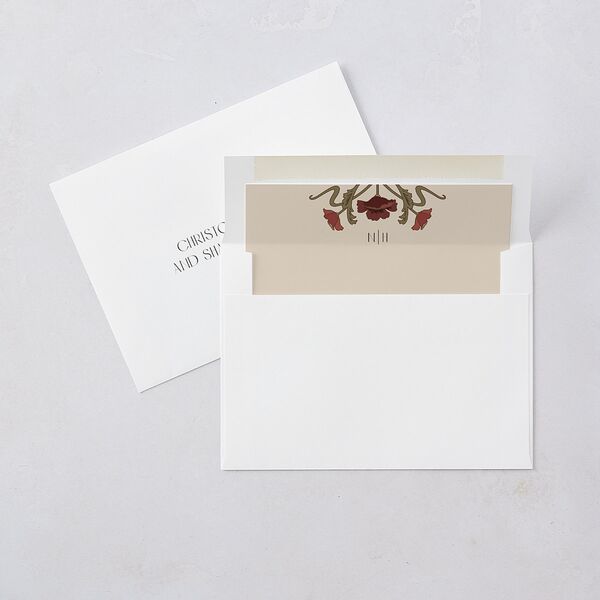 Vintage Nouveau Floral Wedding Invitations Merlot Signature Blank No Rounded