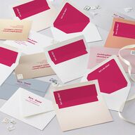 Vibrant Bold Save The Date Cards Hot Pink Signature smooth Blank No Standard