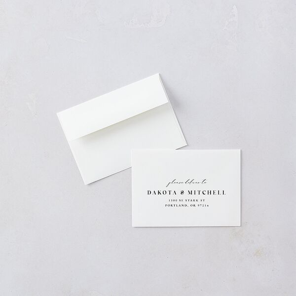 Mountain Escape Foil Wedding Response Cards Silver Dark Emerald Signature
