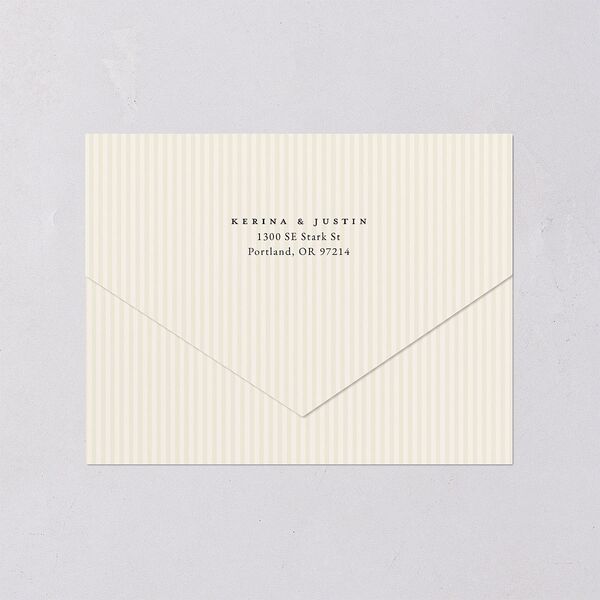 Vintage Lace All-in-One Wedding Invitations Burgundy Signature Light Both Recipient and Return Addresses No