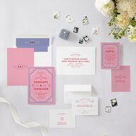 Cinematic Wedding Invitations Lily Signature Blank No Standard
