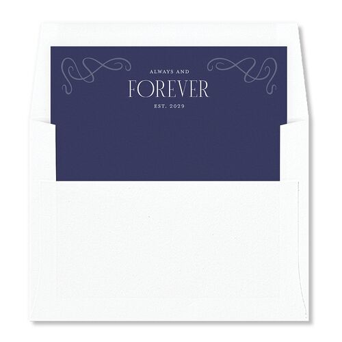 Art Nouveau Wisteria Envelope Liners Cornflower Standard