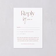 Happy Tears Wedding Response Cards Shell Pink Signature Standard