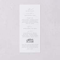 Classic Landscape Wedding Programs Steel Gray Signature