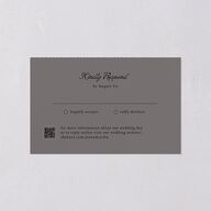 Vintage Romantic Photo All-in-One Wedding Invitations Medieval Grey Signature Light Both Recipient and Return Addresses No