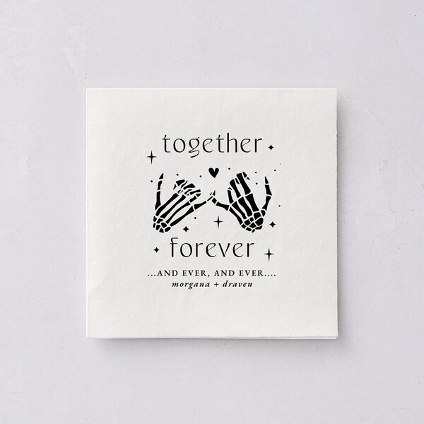 Til Death Do We Disco Cocktail Napkins Licorice Napkin Uncoined