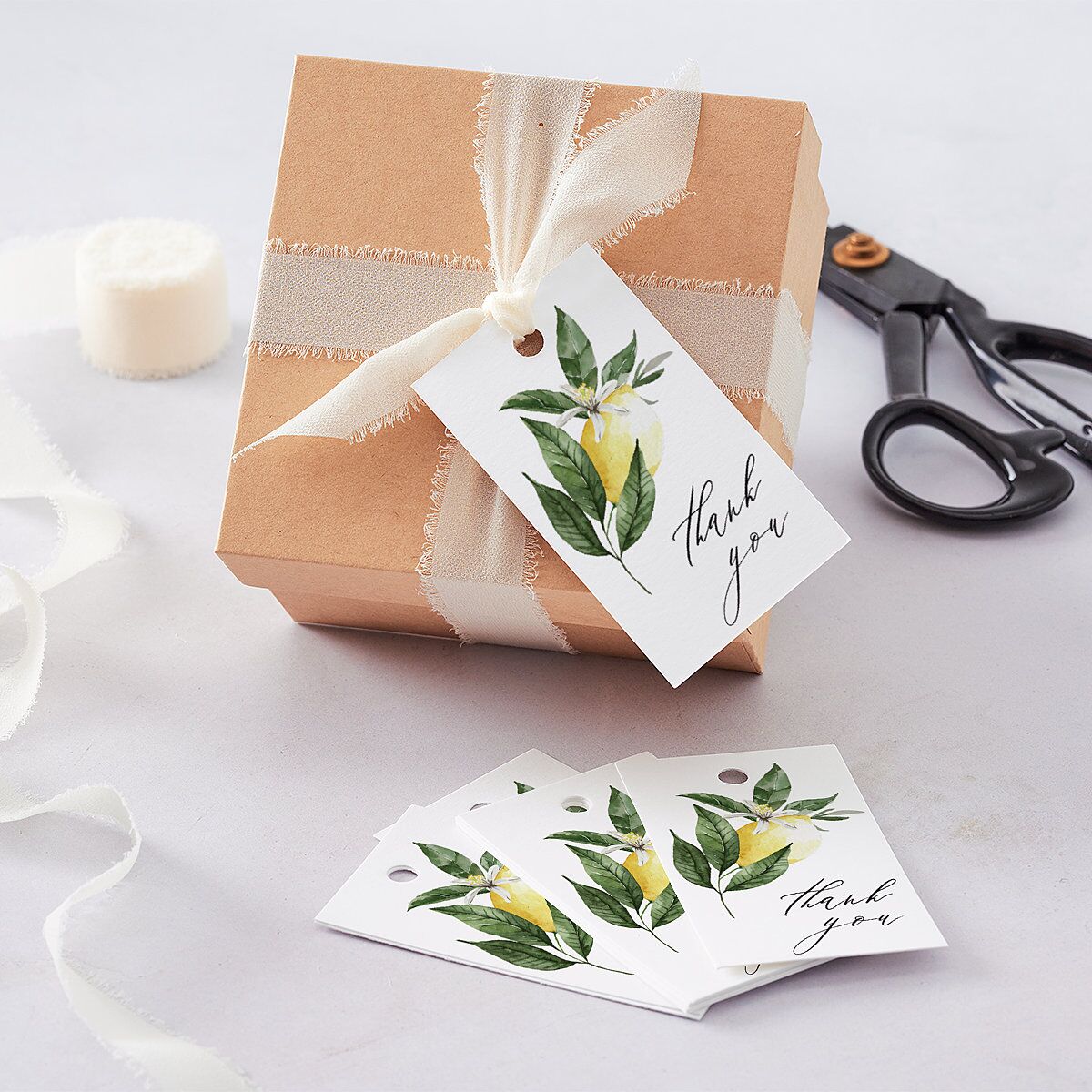 Botanical Lemon Favor Gift Tags Buttercup Signature