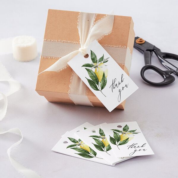Botanical Lemon Favor Gift Tags Buttercup Signature