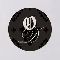 Til Death Gothic Photo Wedding Stickers Sand Circle