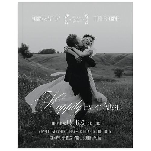 Romantic Movie Poster Guest Books Jewel Red