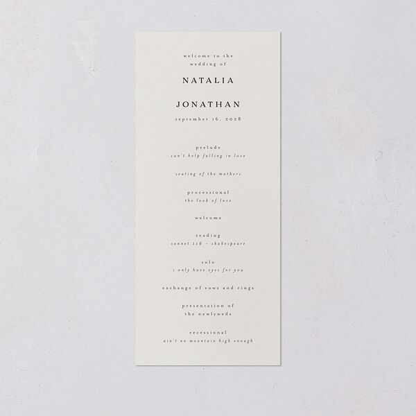 Enchanted Forest Wedding Programs Dark Camo Signature