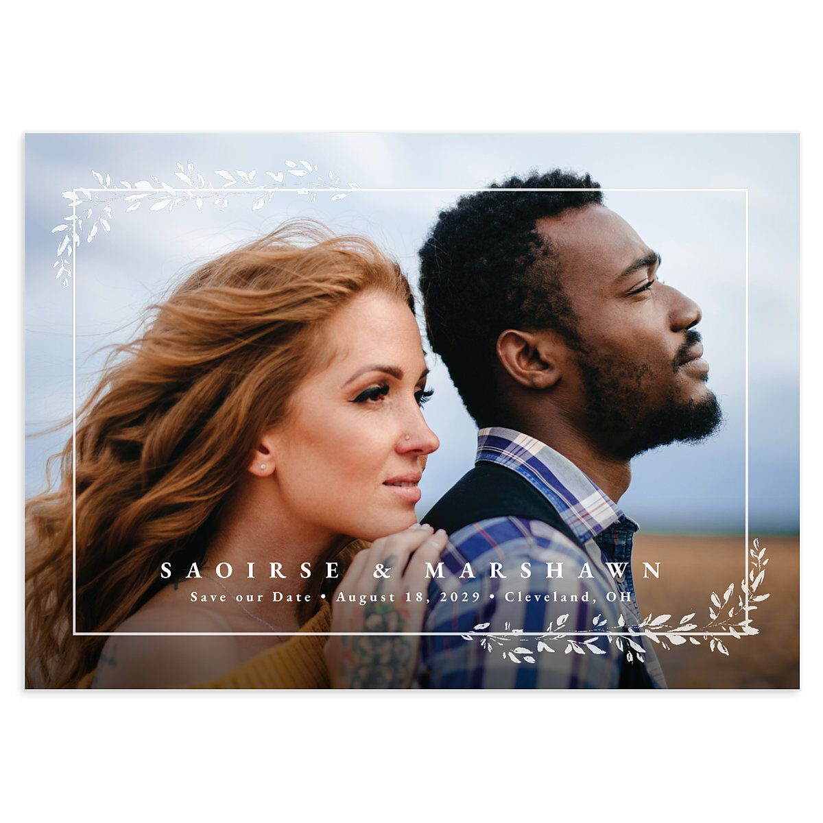 Dainty Frame Save the Date Cards