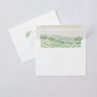 Painted Winery Wedding Invitations Green Apple Signature Blank No Standard