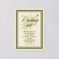 Retro Tropical Destination Wedding Enclosure Cards Pear Signature Standard