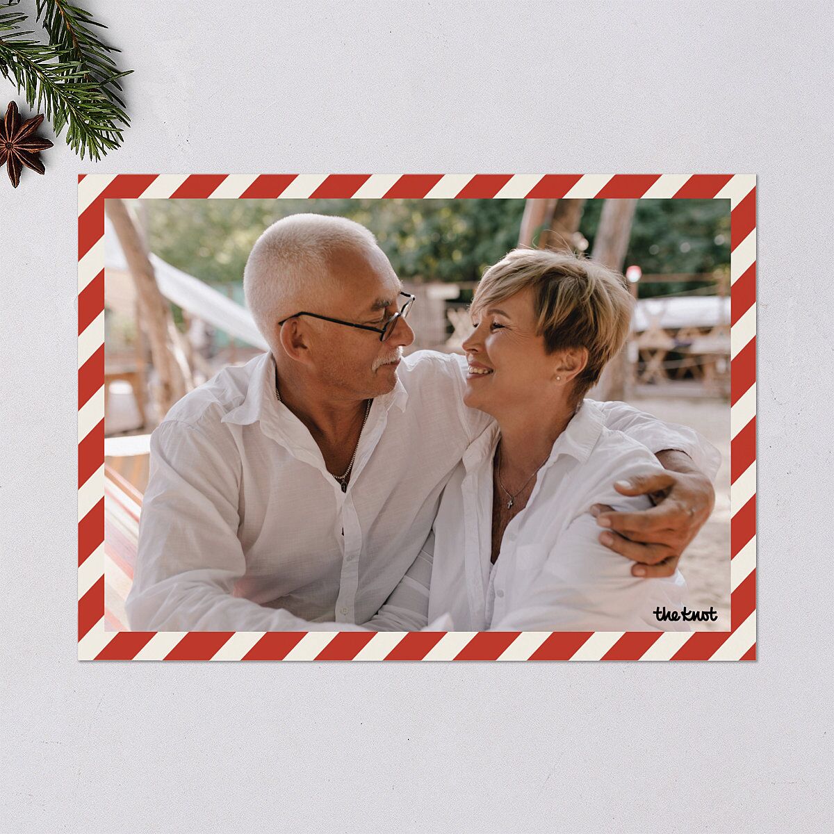 Christmas Post Holiday Cards True Red Signature Blank Landscape Standard