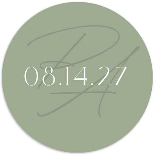 Striking Scene Wedding Stickers Thyme Circle