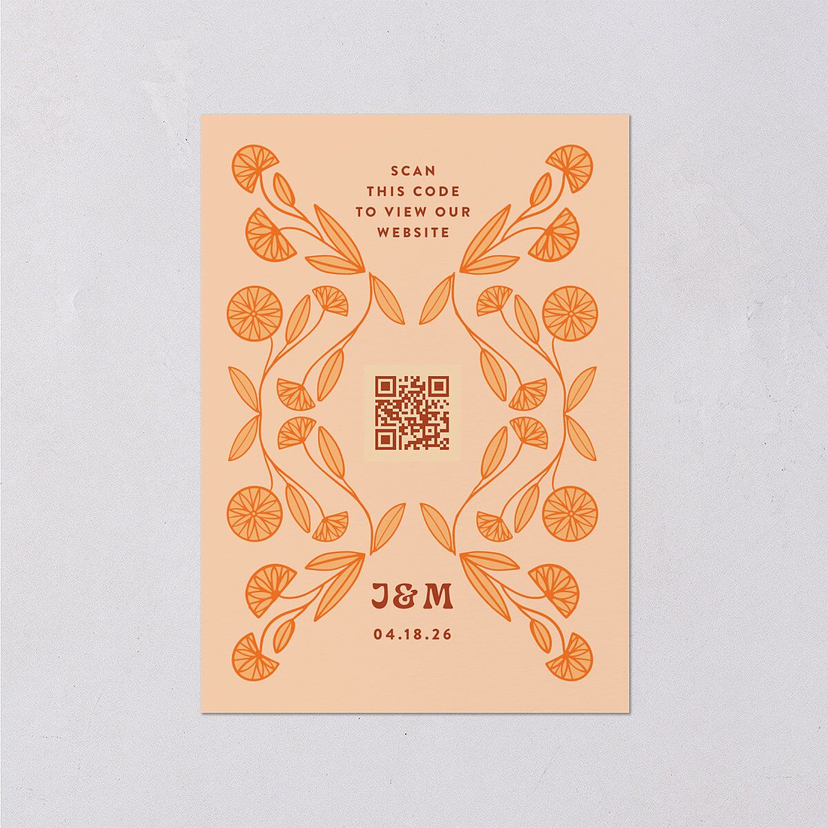 Wedstock Wedding Enclosure Cards Red Clay Signature