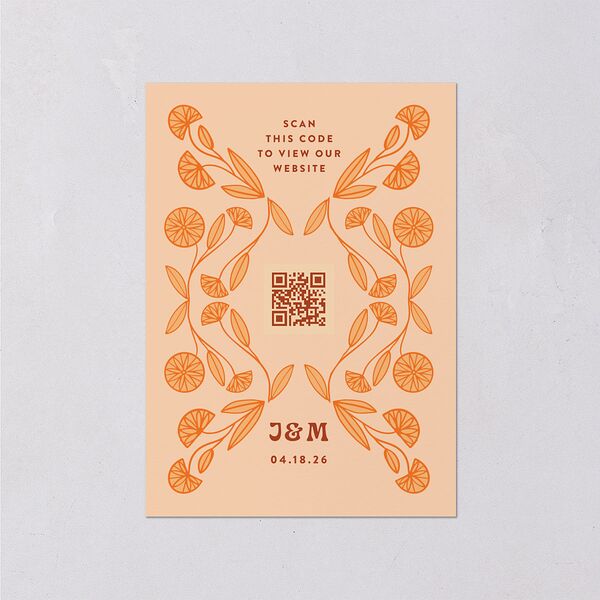 Wedstock Wedding Enclosure Cards Red Clay Signature