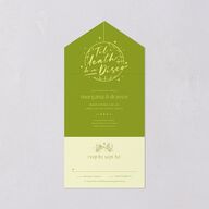 Til Death Do We Disco All-in-One Wedding Invitations Pear Signature Light Both Recipient and Return Addresses No